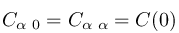 C_%5Calpha%5C%3A_0%20%3D%20C_%5Calpha%5C%3A_%5Calpha%20%3D%20C(0)