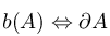 b(A)%20%5CLeftrightarrow%20%5Cpartial%20A